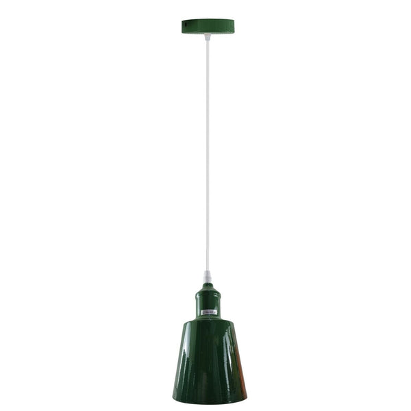 Single Small Lamp Shade Hanging Light ~5347 – Green / Yes