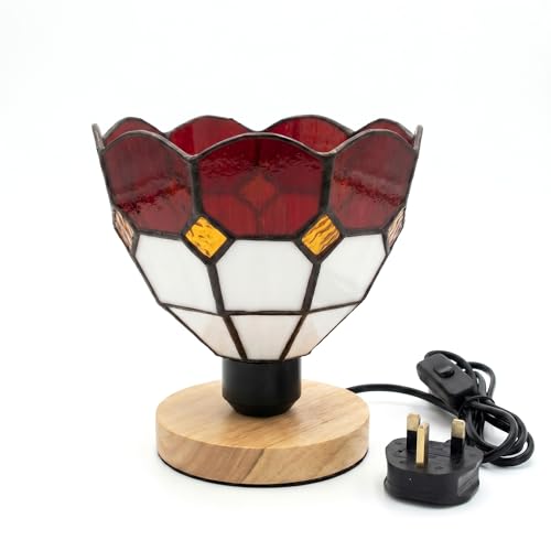 Handcrafted stained glass table lamp