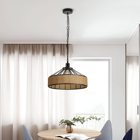 Living Room Large Rope Pendant Light