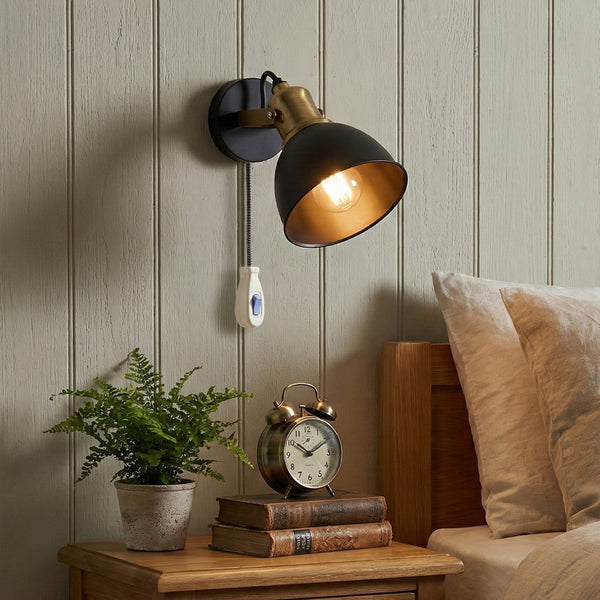 Modern minimalist interior with white pendant light