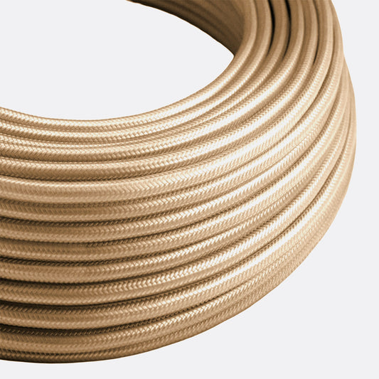 Cable flexible de tela trenzada vintage de 3 núcleos, color crema, 1 m, 5 m o 10 m, 0,75 mm a 4535 mm.
