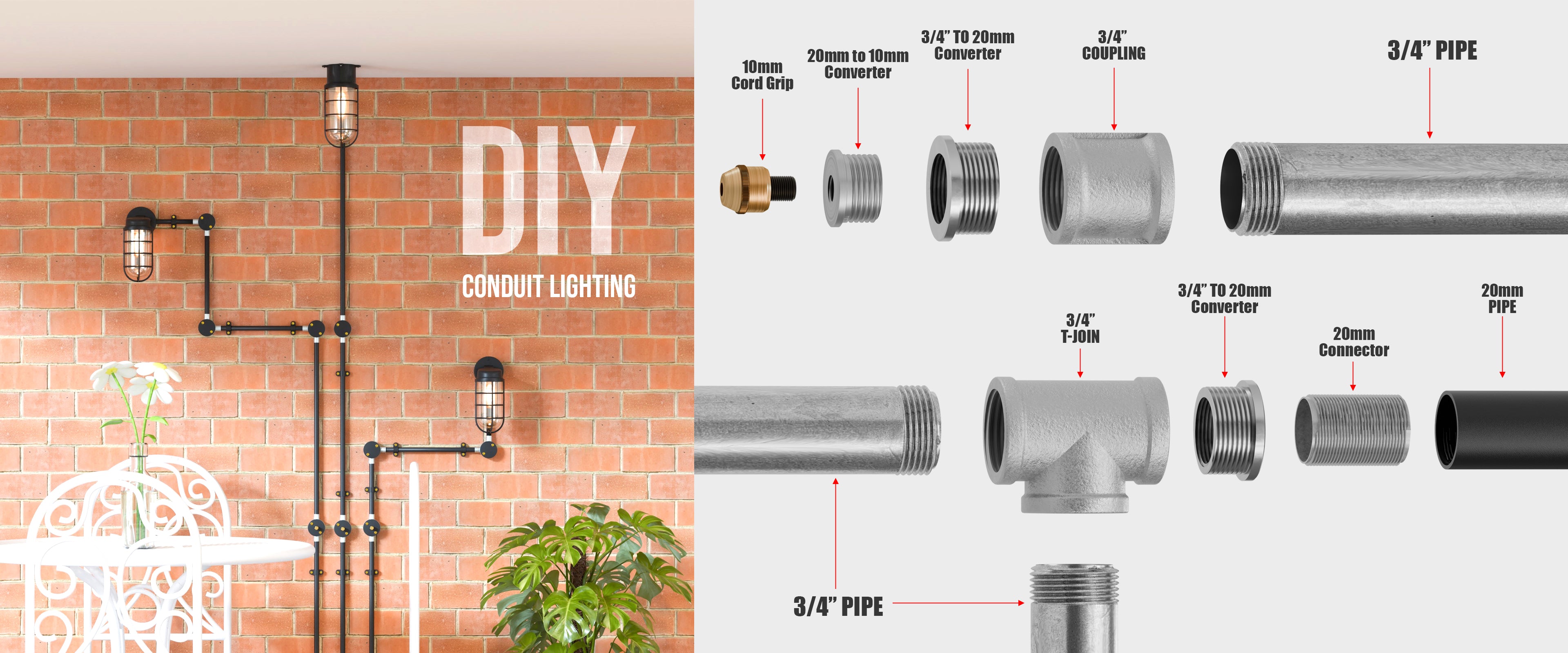 Led Conduit Conduit Lighting Set – LEDSone UK Ltd
