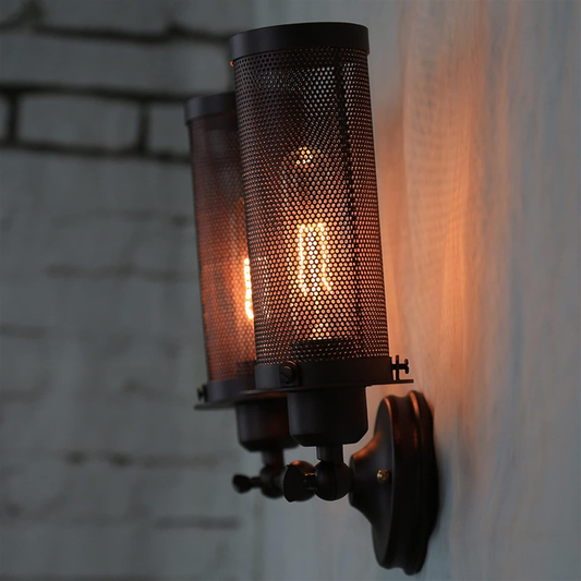 Modern Retro Brushed Copper Vintage Industrial Wall Mounted Lights Rustic Wall Sconce Lamps Fixture~2280
