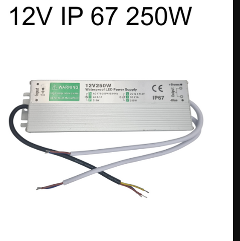 IP67 Waterproof Led Transformer 12V for outdoors.~3353