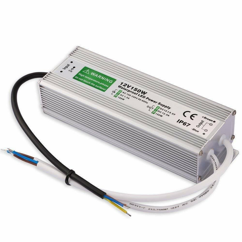 IP67 Waterproof DC 12V 150W LED Driver LED Power Supply Transformer ~3346