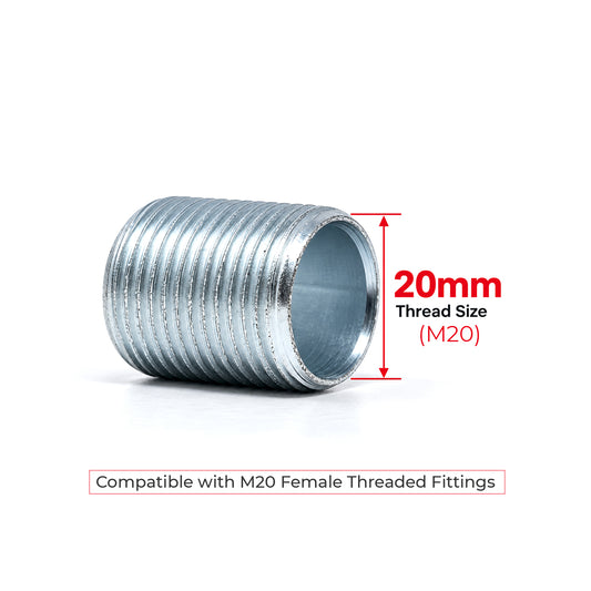Conector de acero galvanizado para conducto de 20 mm, accesorio para conducto ~5542