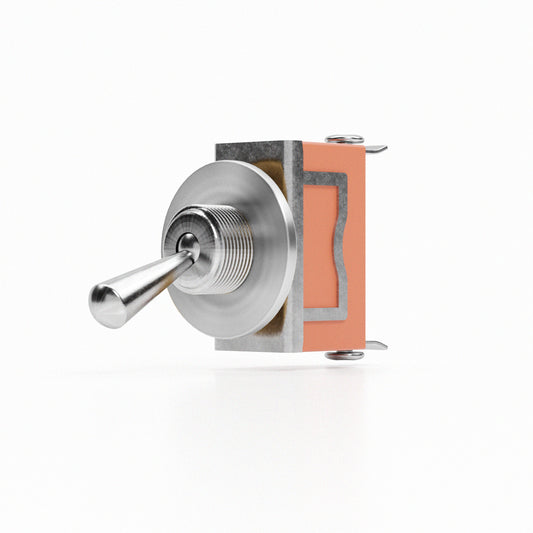Toggle ON/OFF SPST Switch with 10mm hole plate ~ 6110