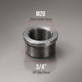 20mm Bush Female x Fit 3/4 Male Reducing Bushing Converter~5562