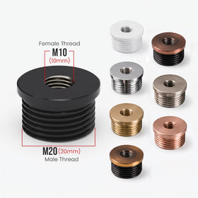 M20 Metric Male to M10 Female Thread Bush Reducing Conduit Pipe Connector-5561