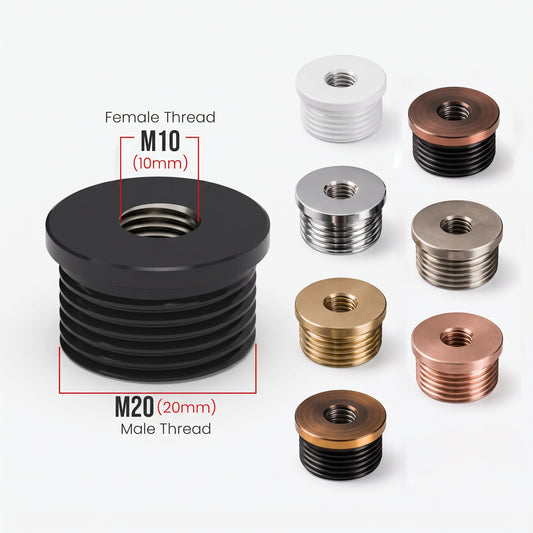 M20 Metric Male to M10 Female Thread Bush Reducing Conduit Pipe Connector-5561