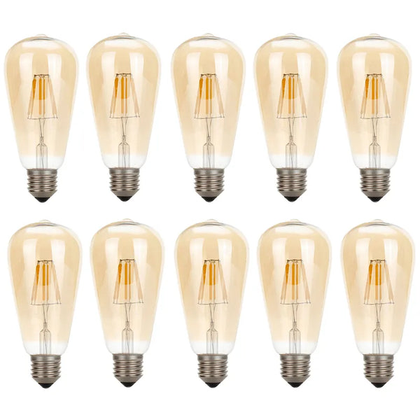 Vintage gloeilamp ST64 E27 4W dimbare LED-gloeilamp~3210 – 10 stuks