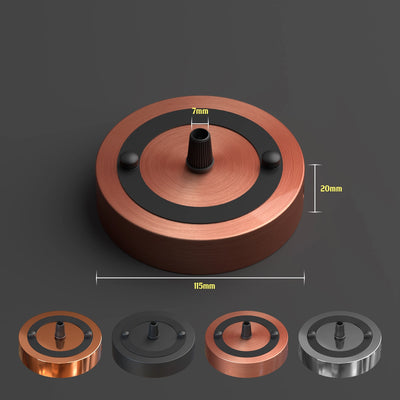 Vintage Multi Colour Ceiling Rose For Pendant Lights ~ 4947