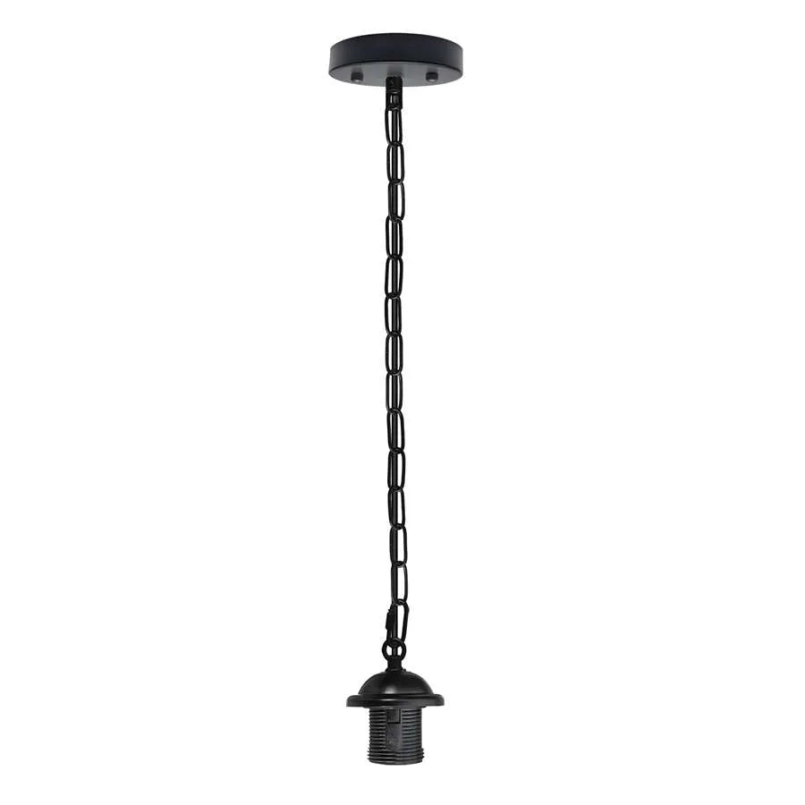 Black hanging chain ceiling pendant light