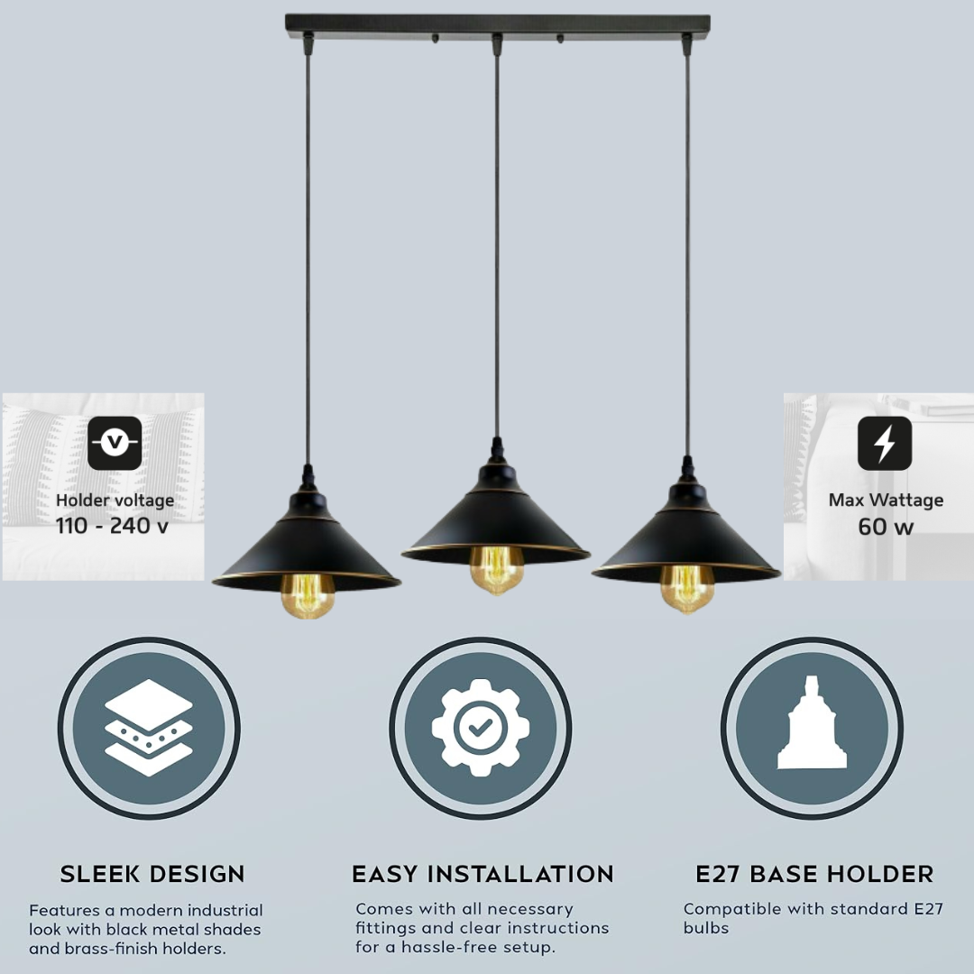 Modern industrial cluster ceiling light fixture