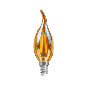 Bombilla LED vela regulable E14 Filamento C35 diseño vintage 4W ~3220