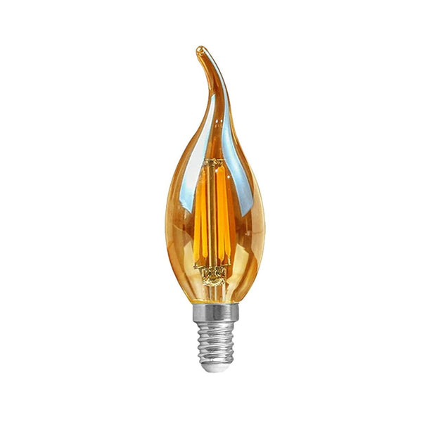 Dimbare E14 LED kaarslamp Filament C35 vintage design 4W ~3220