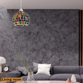 Glass Mosaic Table lamp Globe Shape Home Decorating~4916