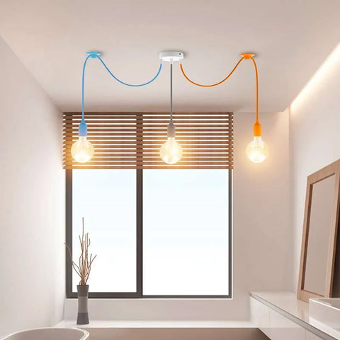 3-Head Colourful Spider Pendant Light | E27 | UK ~5184