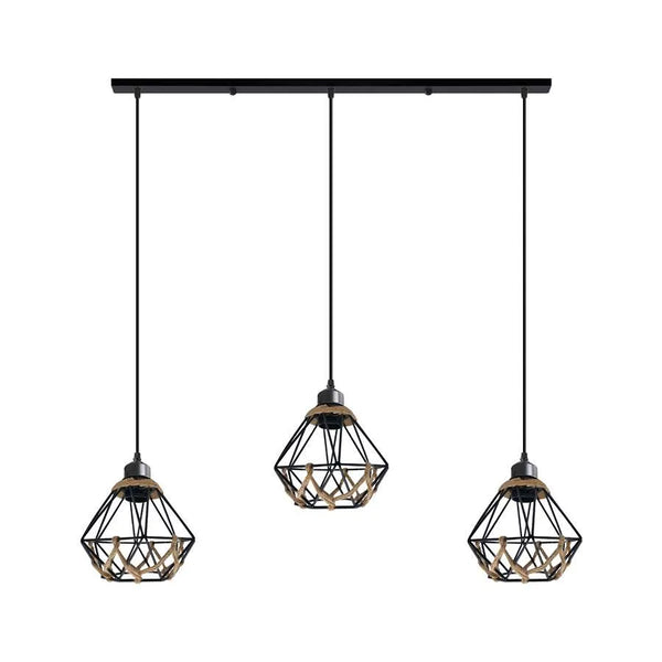 Industrial 3-Light Cage Pendant Hanging Light E27 ~ 5133 – No