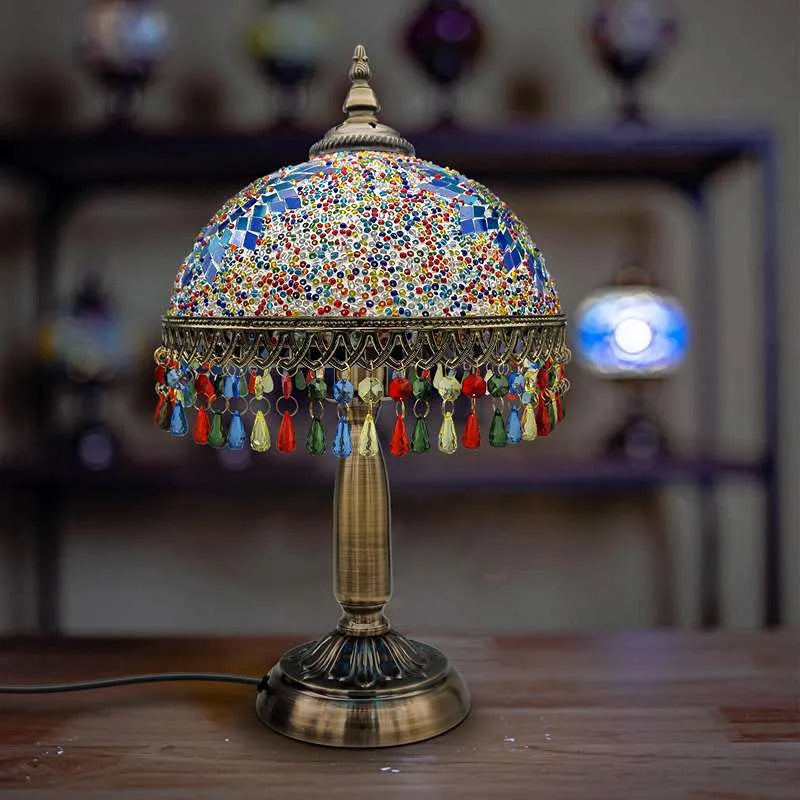 Tiffany mosaic deals lamp