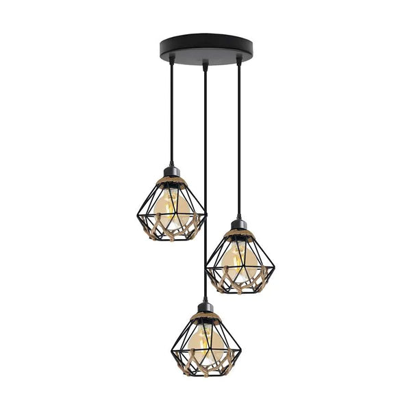 3 light Cluster Pendant Industrial Hanging Light For Cafe Bar Restaurant ~ 5131 – Yes