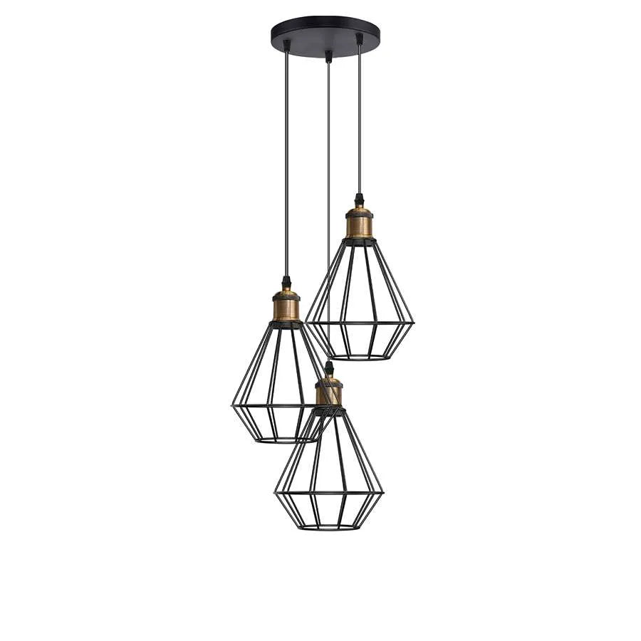 bulb guard wire cage ceiling pendant light