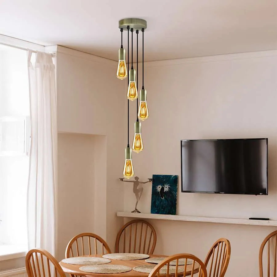 cluster pendant lights for dining table