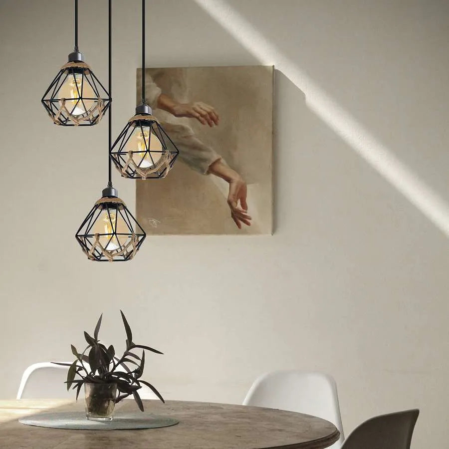 3 light ceiling pendant light for over dining table