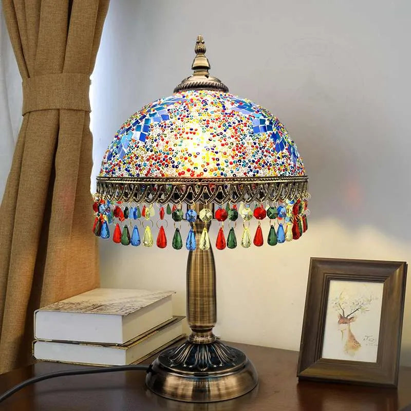 StainGlass table lampShade table Lamp on Desk