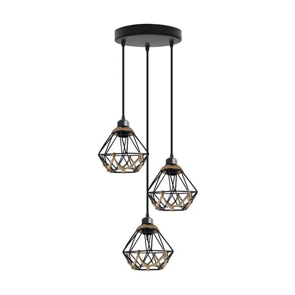 3 light Cluster Pendant Industrial Hanging Light For Cafe Bar Restaurant ~ 5131 – No