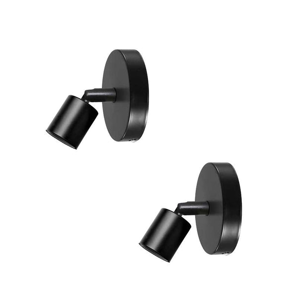 Adjustable E27 Wall Light Black Wall Sconce Lamp ~4737 – 2 pack / No