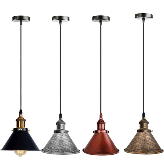 Vintage Industrial Metal Ceiling E27 Lamp Shade Pendant Light