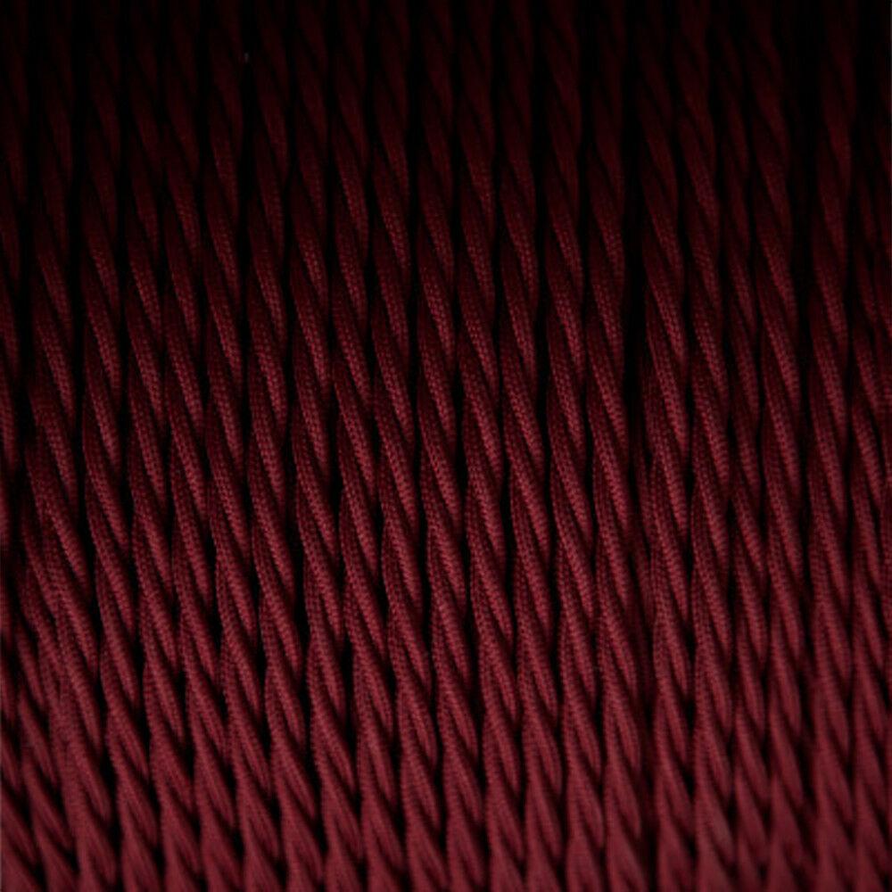 2-core-twisted-electric-cable-burgandy-color-fabric-0-75mm