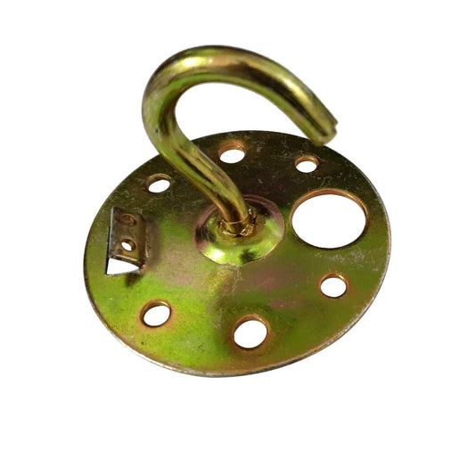 Gold-Tone Metal Ceiling Hook Plate Heavy-Duty 8kg Capacity~5718