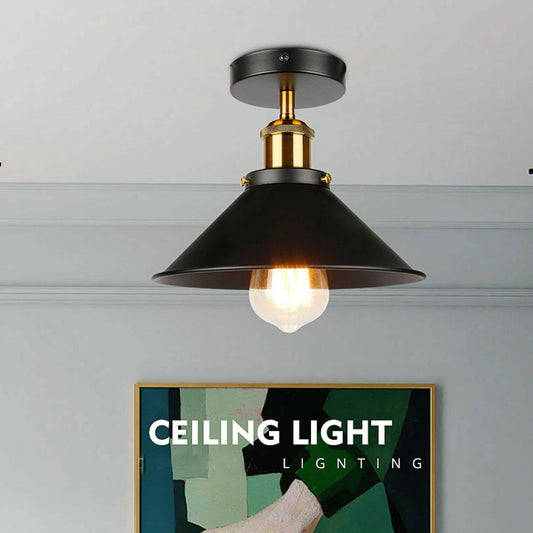 Modern Style Ceiling Light Fittings Metal Flush Mount Shade ~2144