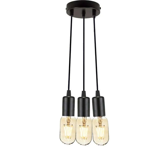 Vintage Ceiling Pendant Light E27 Lamp Base Cluster Suspension Light Fitting
