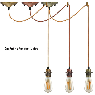 Industrial Hemp Rope E27 Modern Hanging Retro Lamp ~5768