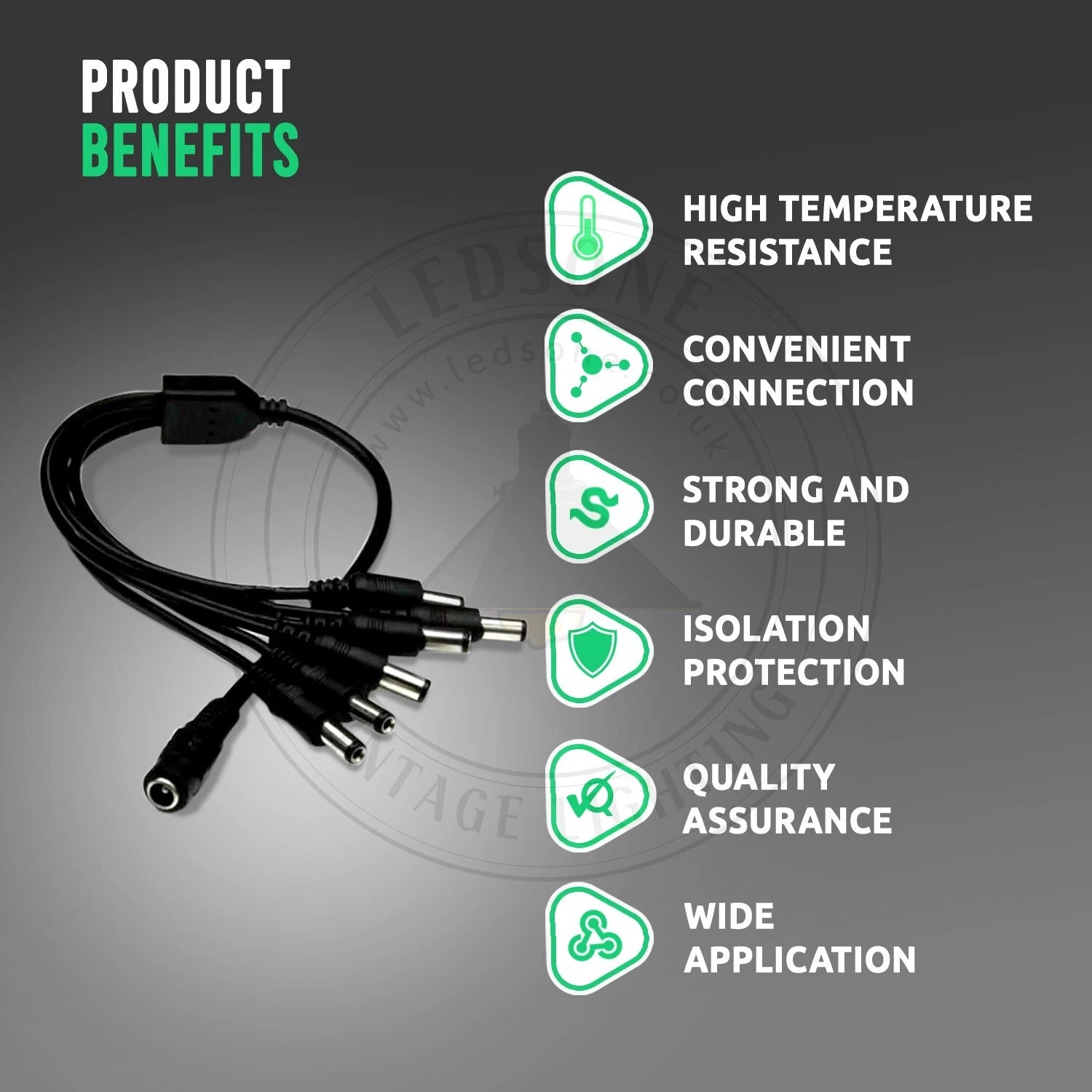 Adaptador AC/DC 12V 2A Para Tira LED | Enchufe UK | Fuente Alimentación Universal