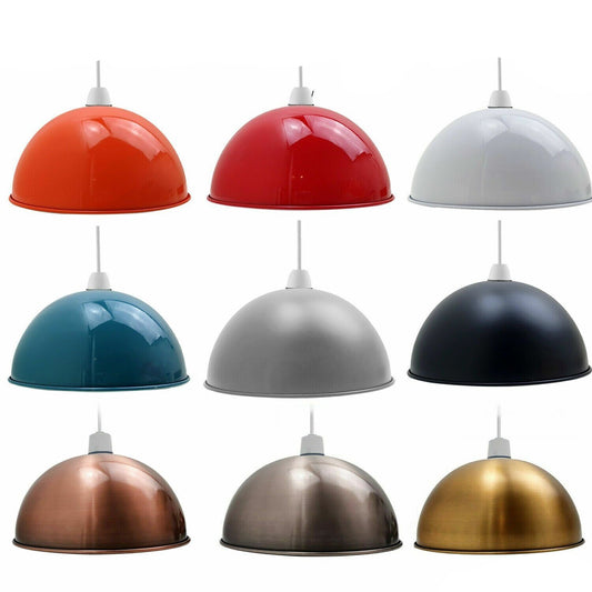 Retro Dome 30cm Easy Fit Metal color Shade Lamp shade ceiling light  ~1388