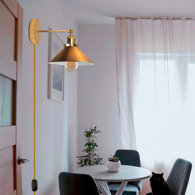 Cord plug in Wall light with Dimmer Switch ~2224