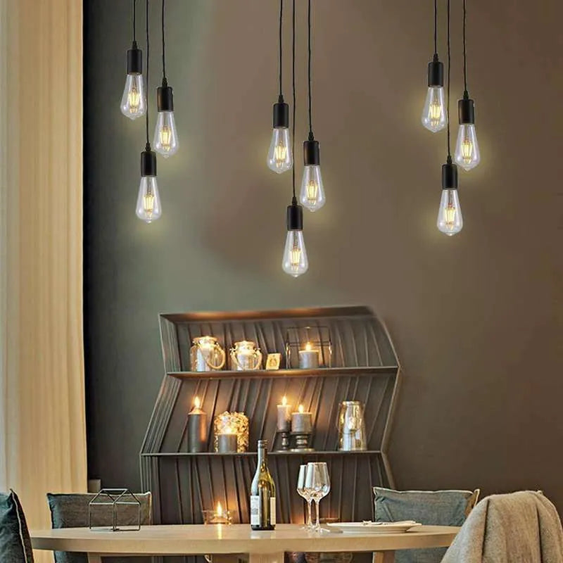 Elevate Space with E27 Pendant Light Fitting Vintage Suspensions