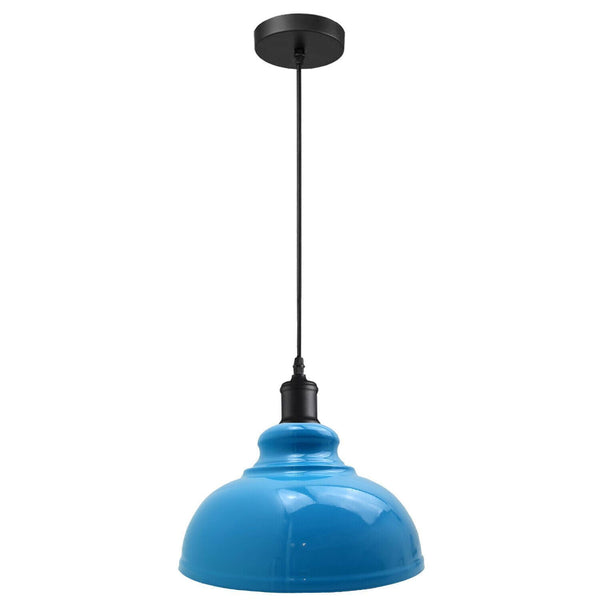 Dome Shade Adjustable Pendant Light ~5259 – Blue / Yes