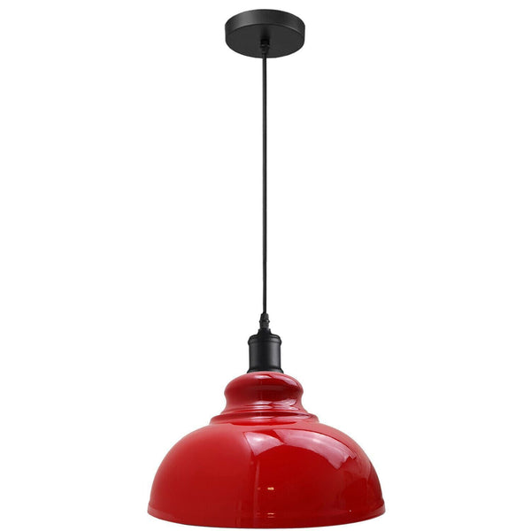 Dome Shade Adjustable Pendant Light ~5259 – Red / Yes