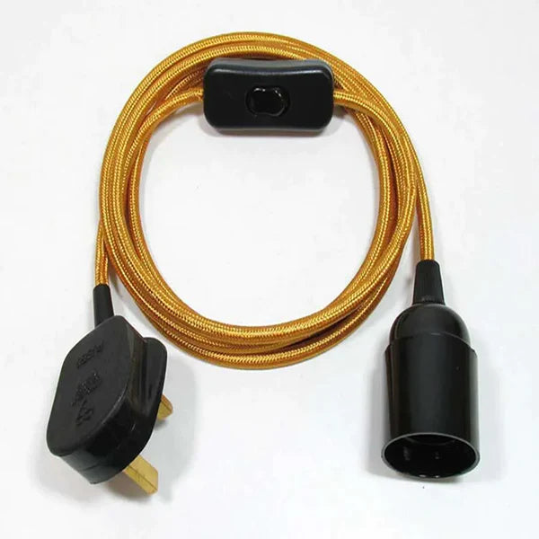 Multi Colours 2m Plug In Pendant Set Flex Cable 