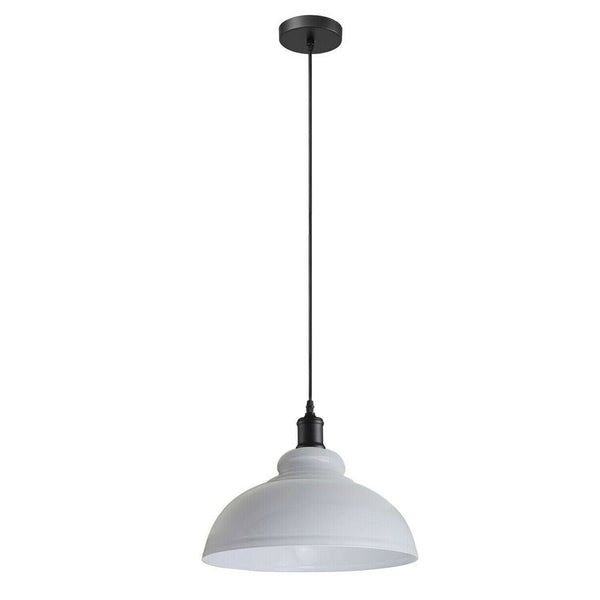 Dome Shade Adjustable Pendant Light ~5259 – White / Yes