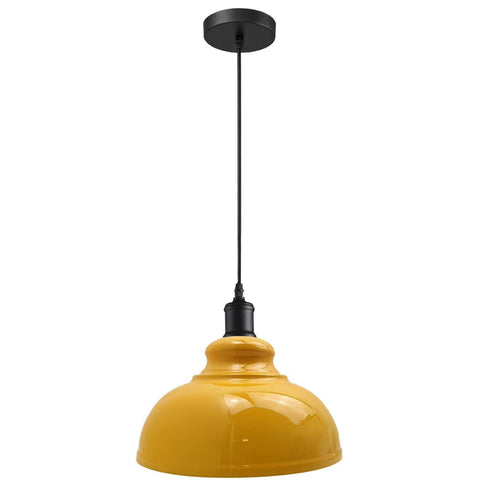 Lampe suspendue industrielle avec abat-jour en métal plafonnier suspendu ~ 5473