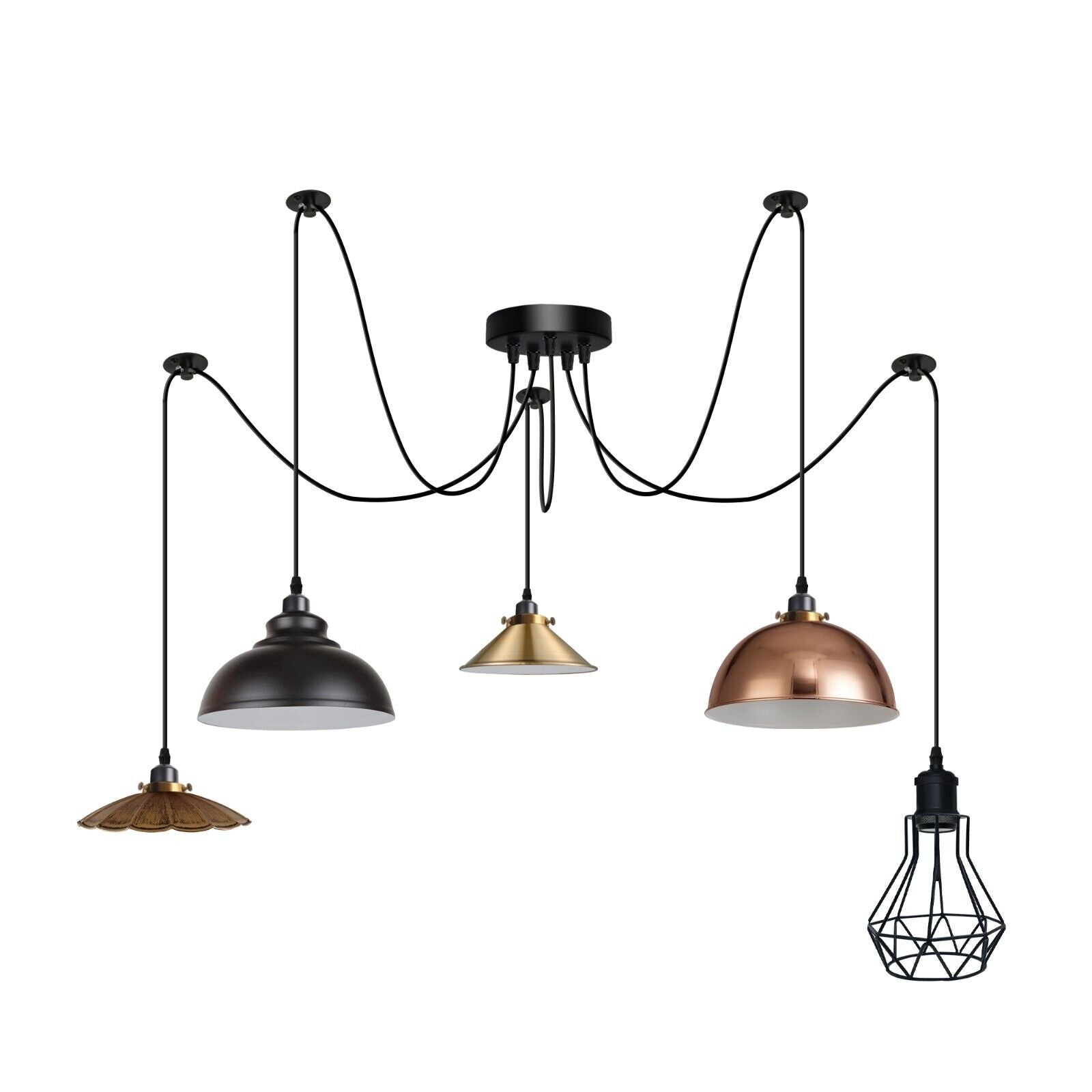 Cottage Hanglamp Vintage / Retro Hout, Metaal / Ijzer Zwart Met Leren Lampenkap Bruin Cottage Hanglamp Vintage / Retro Hout, Metaal / Ijzer Zwart Met Leren Lampenkap Bruin