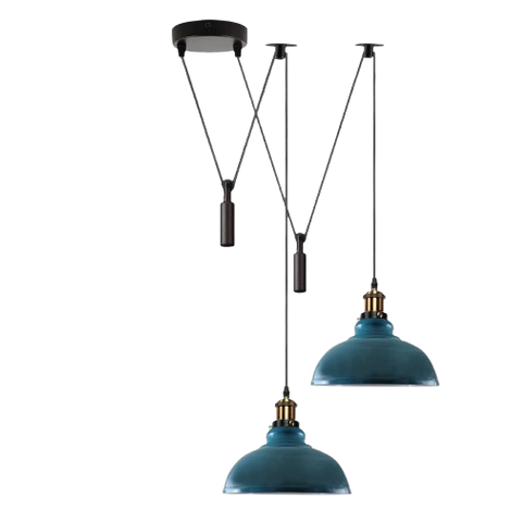 2 Head Ceiling Pendant Spider Light, 29cm Metal ~6147