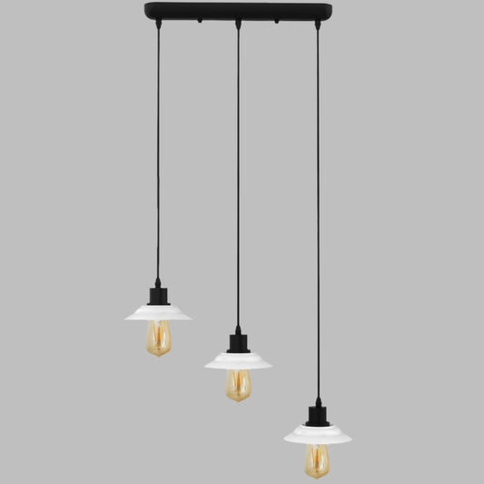 Lámpara colgante de techo moderna, conjunto de 3 luces, ~6099