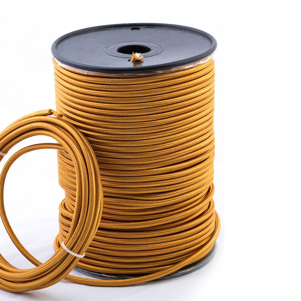 3 core round cable 10m yellow